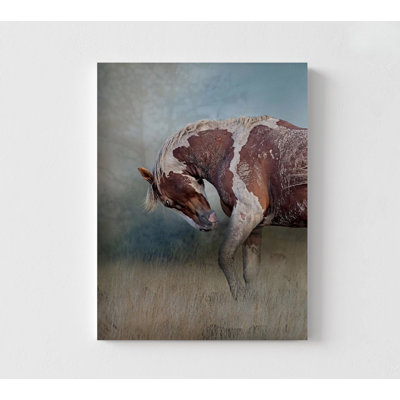 Wild Horse Painting Farmhouse Inspired Living Room Decorprint, Framed Horse Fine Art Print, Stallion Art Print Farm Office
