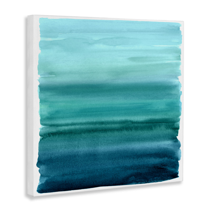 Toile dégradée turquoise, conception par Allie Corbin, H 36 po x l 36 po