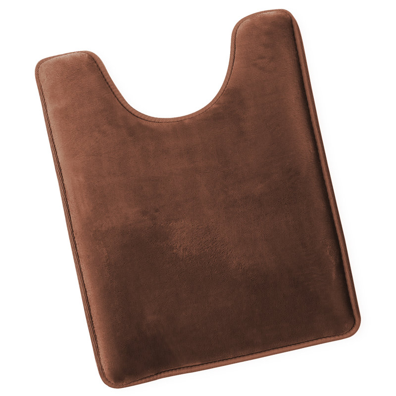 Ultra Soft and Absorbent Memory Foam Contour Mat with Non-Slip Backing, Chocolate/Brown