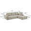 Canapé modulaire rembourré en fausse fourrure Boneless-1441587632-1441587635