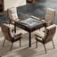 Vintage Solid Wood Luxury Fully Automatic Mahjong Dining Table for Chinese Rules