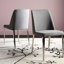 Chaise d'appoint rembourrée Chromium Linen-22556526