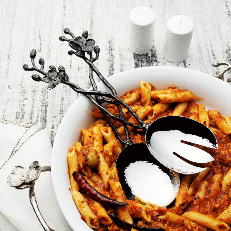 Black Orchid 2 Piece Serving Set