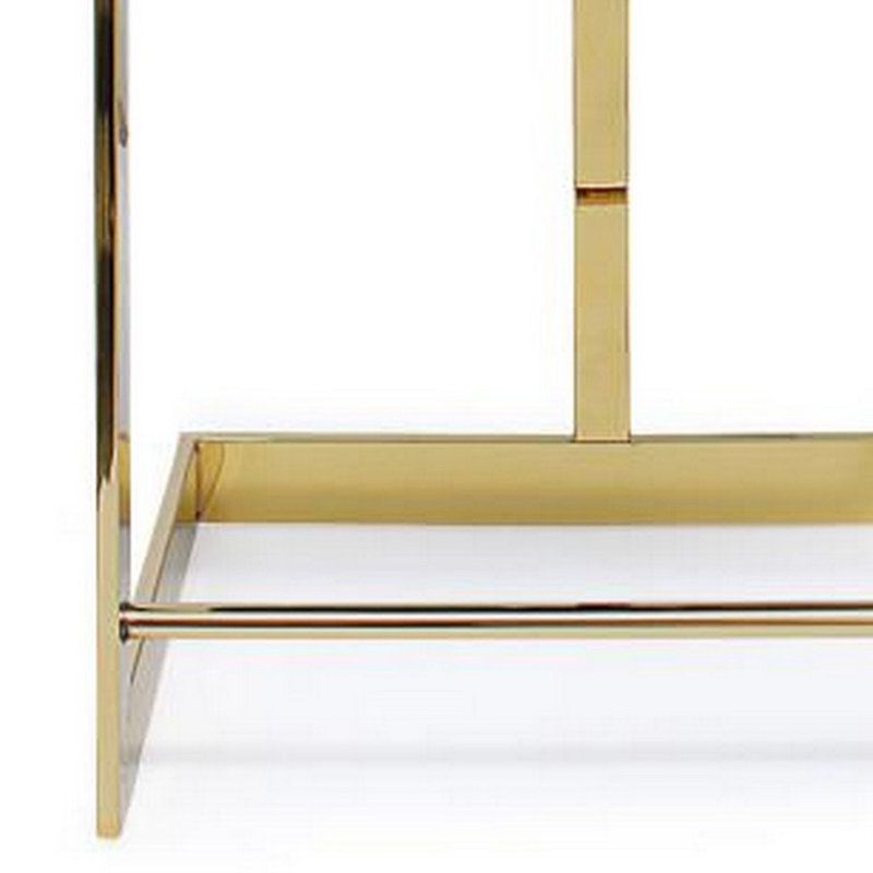 Adalinna Upholstered Counter Stool with Metal Frame, Gold, Green, Extra Tall (36" Seat Height)
