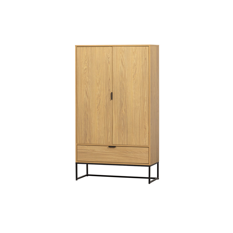 Silas Oak 2 - Door Standard Accent Cabinet