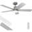 52 Inch Solid Wood Ceiling Fan With Lights And Remote, L...