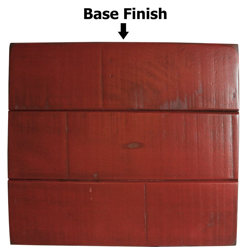 Wood Kitchen Island, Rustic Red