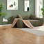 Canapé 2 places compressible, causeuse en similicuir, vert moderne, petit intérieur-495583612