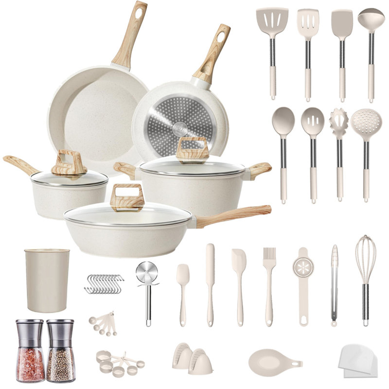 27 - Piece Non-Stick Aluminum Cookware Set