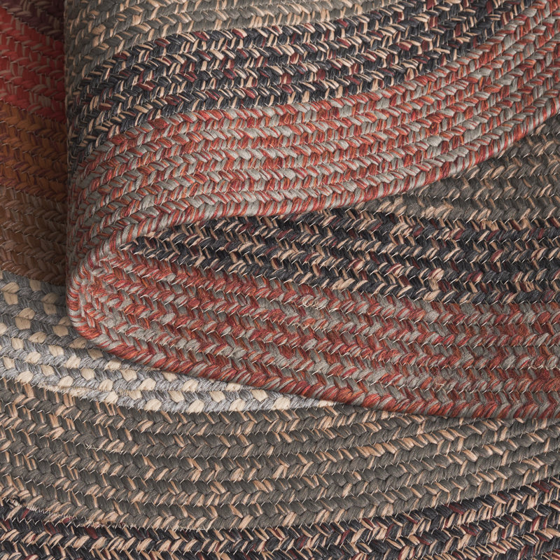 Keneson Woven Performance Machine Washable Performance Geometric Rug, Oval 5' x 8'