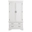 Élégante garde-robe avec deux portes et tiroirs pour la chambre à coucher