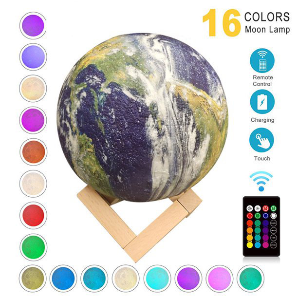 Earth 3D Night Light
