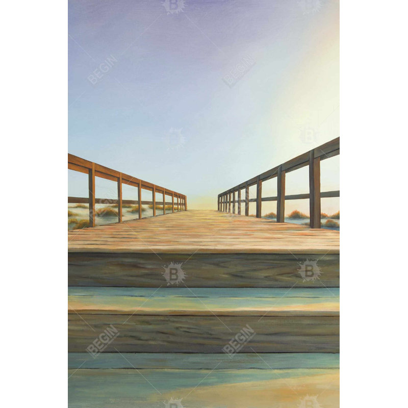 "Passerelle" sur toile, H 36 po x l 24 po