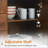 Cabinets, 47.3'' Mid Century Modern Sideboard with 2 Doors 3 Drawers, Walnut Brown Storage Buffet | MDF | Kitchen