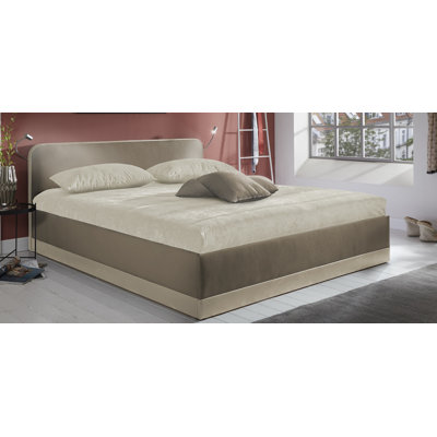 Heid Upholstered Lift Up Storage Ottoman Bed with Mattress