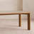 Simple Rectangular Rock Slab Oak Dining Table-778653683