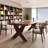 Nut-brown Rectangular Solid Wood desk-1963656379