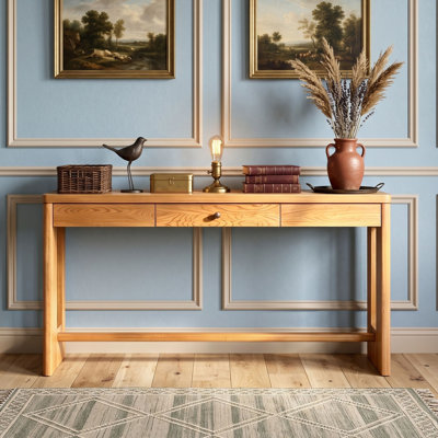 Console d'entrée en bois avec tiroir
