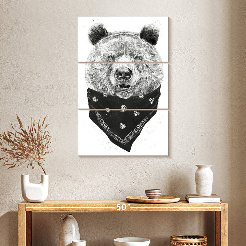Brampt Wild Bear II, 57" H x 36" W