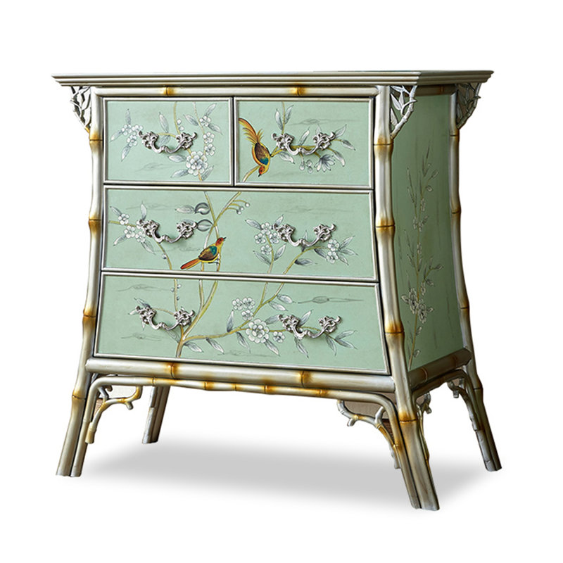 Commode d'appoint vintage grande capacité