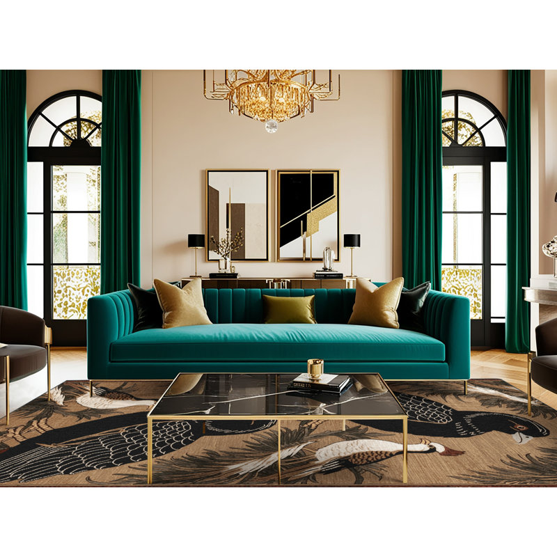  Tapis lavable avec oiseaux Koel, Tapis de couloir 2 pi x 5 pi