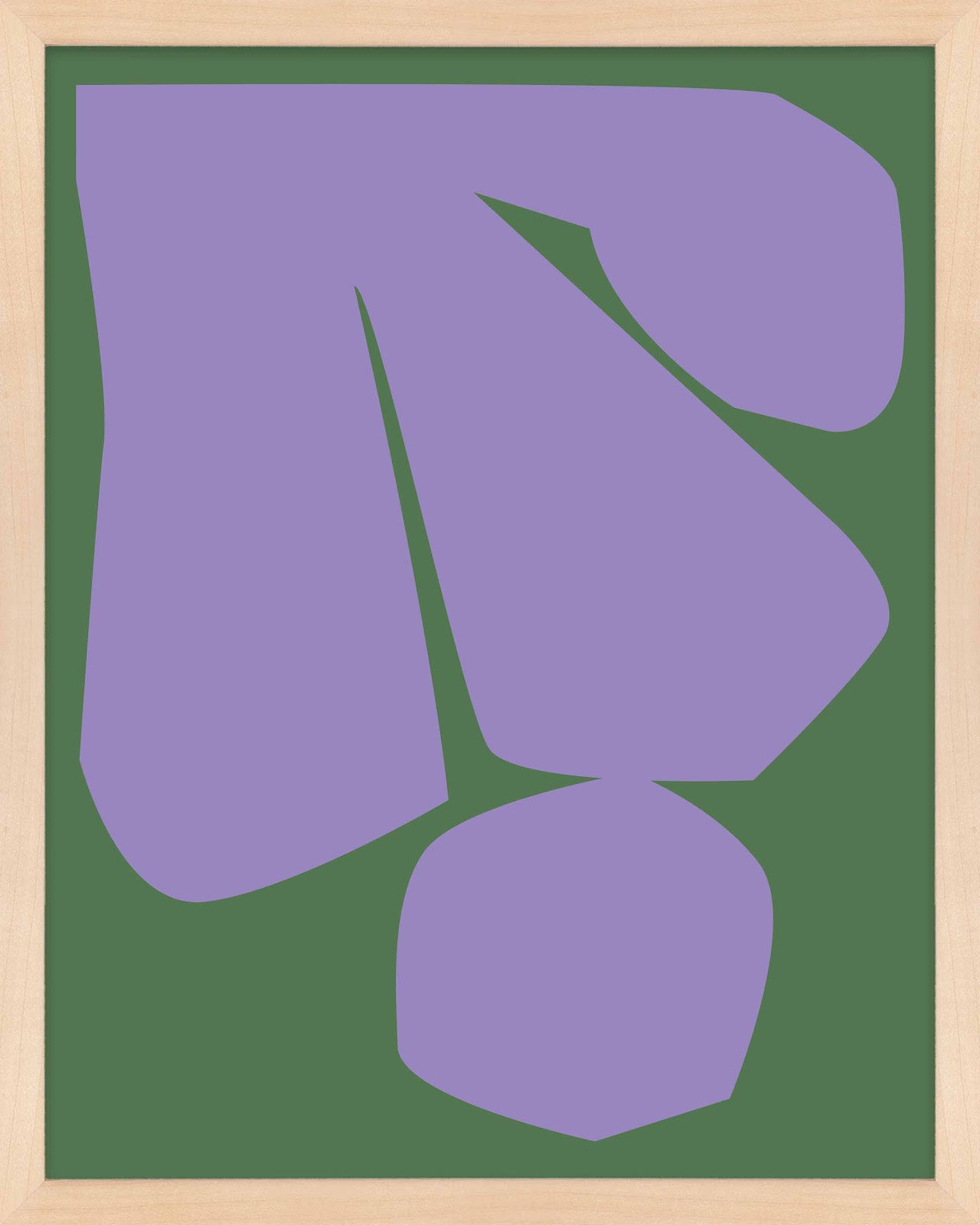 Barr "Element 2" Print by Michael Kempen, 50" H x 40" W x 1.25" D, Maple