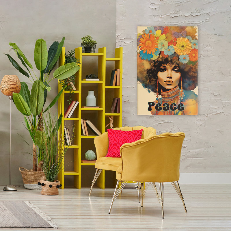 «Peace Groovy Afro Girl», par Sasha