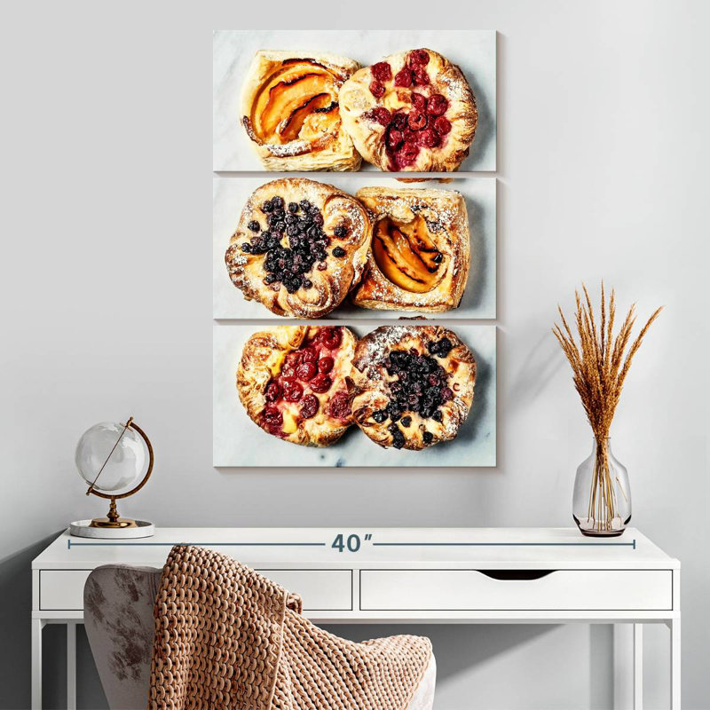 Tartelettes aux fruits sucrés Yarlin, H 32 po x l 20 po