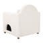 Fauteuil d'appoint avec accoudoirs en bois beige, Pet Home