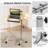Mobile Standing Desk Height Adjustable Sit to Stand Laptop Desk, Natural Natural