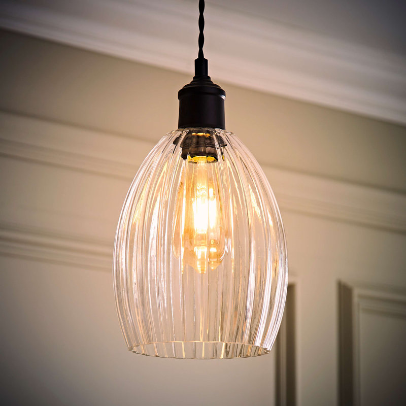 Swayder 22 cm H Dome Glass Pendant Shade ( Slip-On ) in Clear