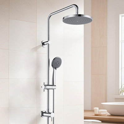 Kingston Concord Wall Mount Rain Drop Shower System With Hand Shower