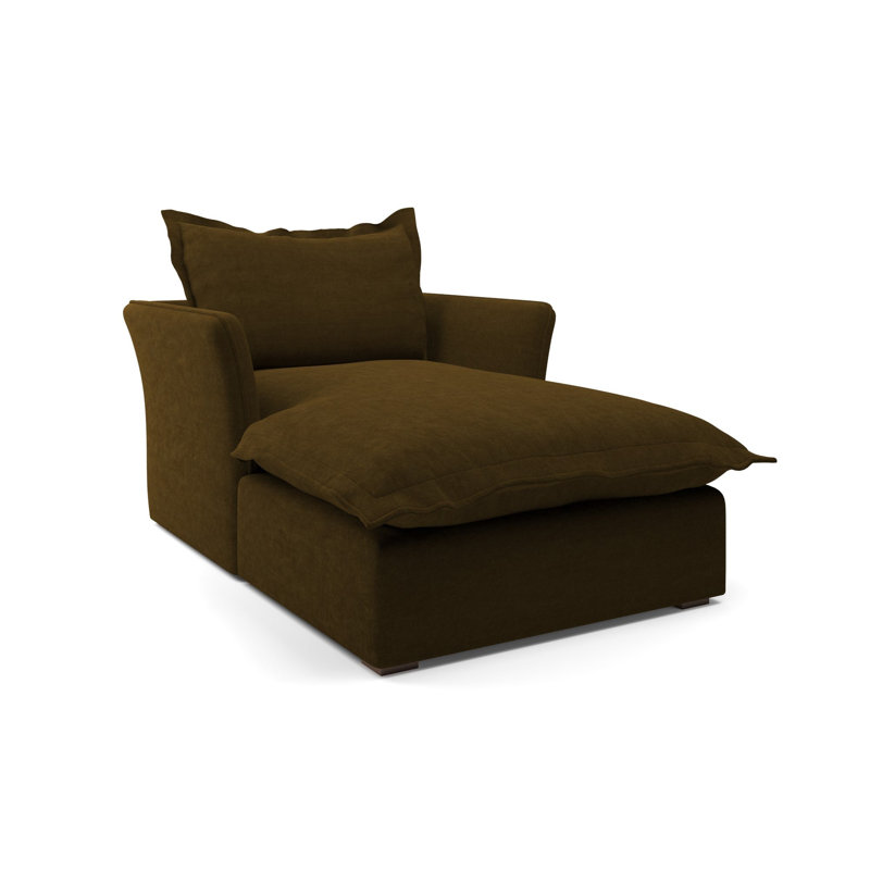 Haven Chaise Lounge, Dark Brown 100% Polyester