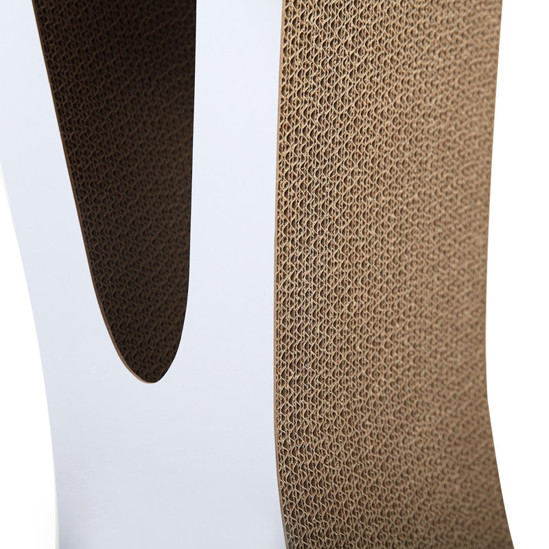 2-In-1 Cat Scratching Post & Cozy Bed, Non-Toxic Cardboard Cat Toy For Indoor Cats