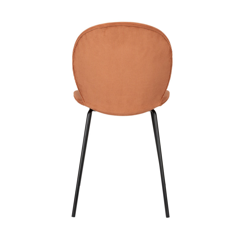 Bonnet Upholstered Dining Chair, Orange