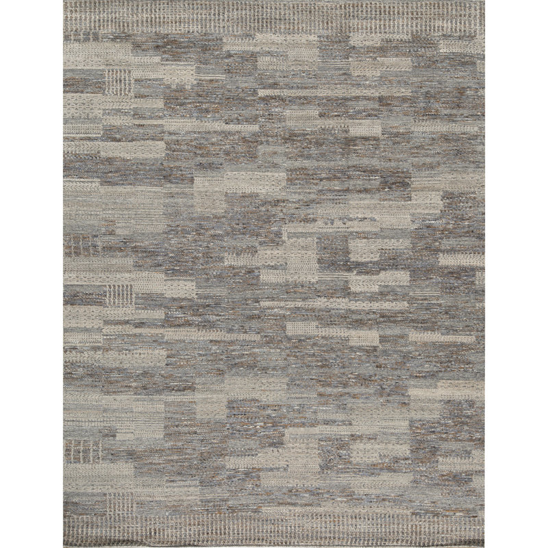 Moroccan Wool Area Rug, Rectangle 6' x 9'