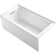 Underscore® 60" x 30" Rectangular Alcove Soaking Bathtub with Slotted Overflow and Integral Apron