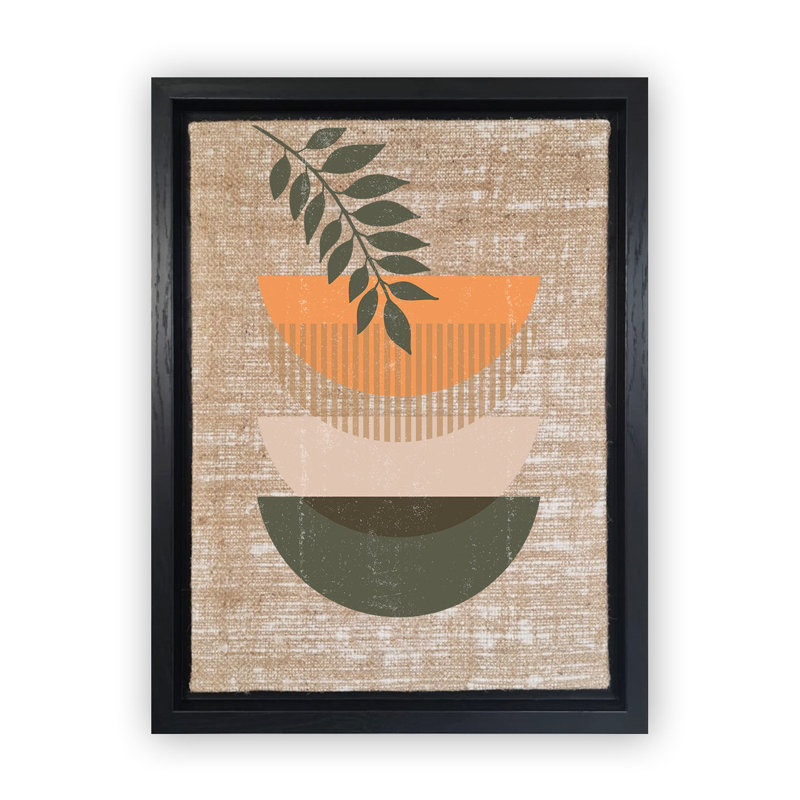 Peinture décorative sur toile, H 26 po x l 18,1 po, Noir