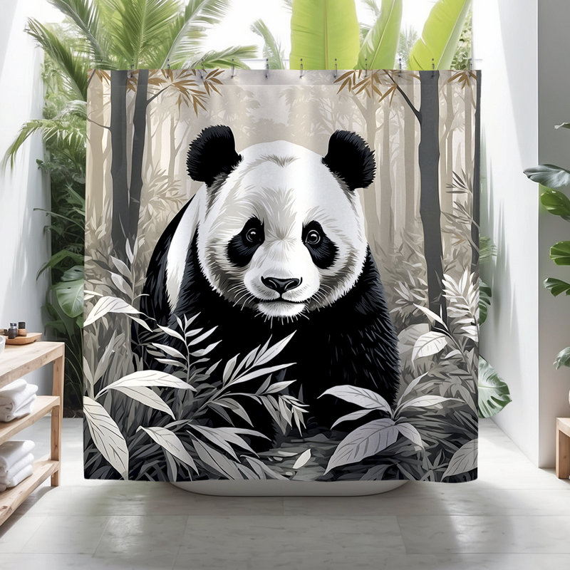 Parrish Panda Shower Curtain
