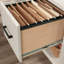 Bureau en L, finition blanche