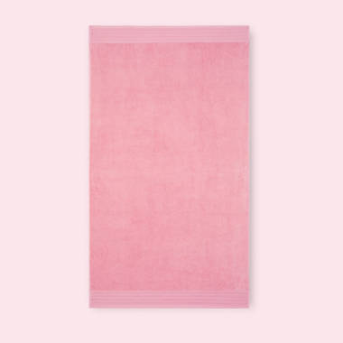 Kate Spade New York Scallop Pleat 610 GSM Terry 1 Piece Bath Towel, 30 x 56  Inches, 100% Cotton (Magenta Frost)