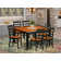 Teressa 6 - Person Solid Wood Top Four Leg Dining Set