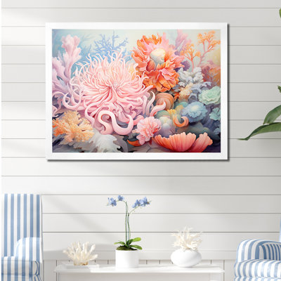 Pink Anemone Symphony, reproduction d'art sur toile