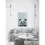 'Bonjour Panda' Print on Wrapped Canvas-27175430