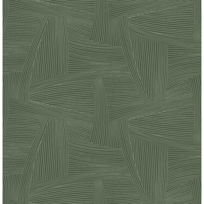 Reid Black Woven Geometric Wallpaper