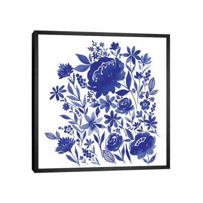 Blue Indigo Bouquet by Stephanie Ryan - Painting on Canvas