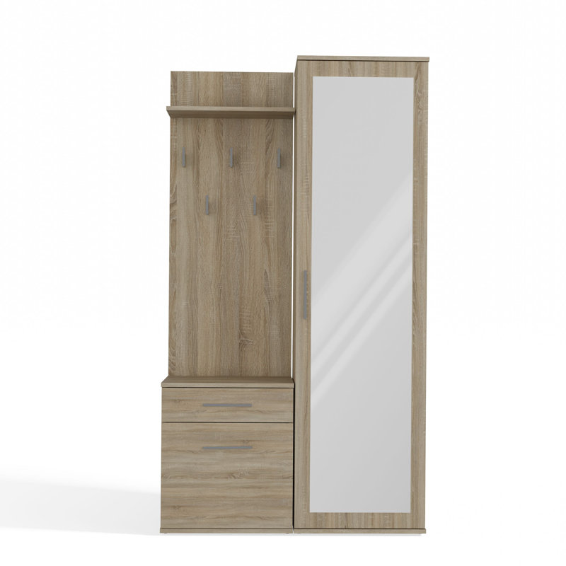 1 Door Laminate Wardrobe, Sonoma