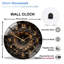 Horloge murale moderne 2D pour décoration intérieure - Horloge murale moderne en verre 12 po
