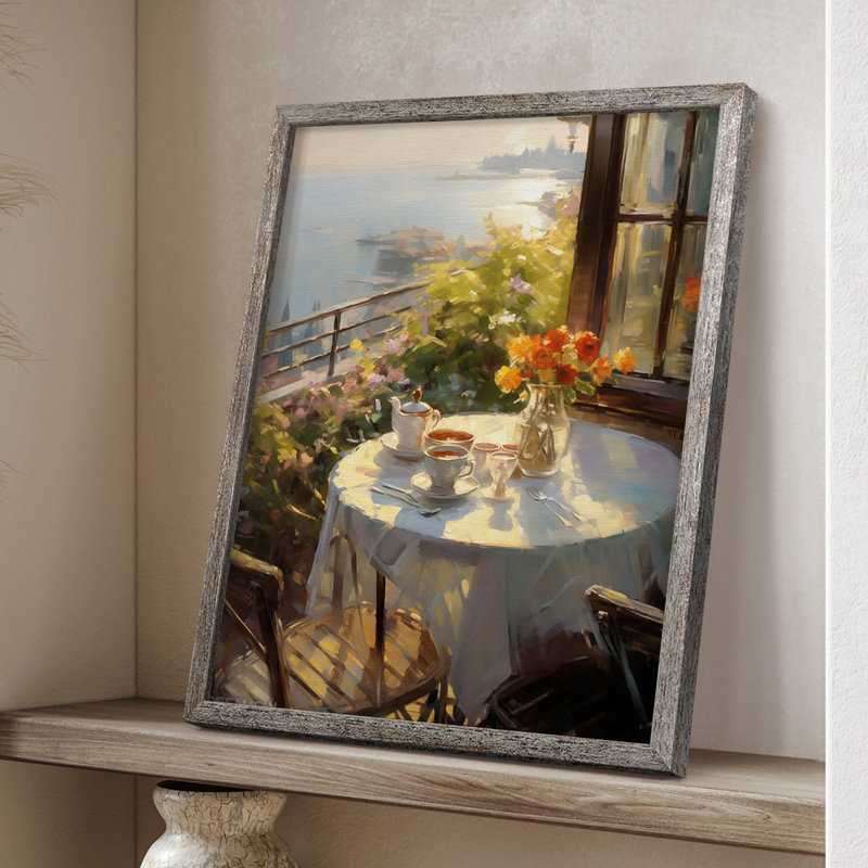 Reproduction encadrée FLORAL Series DCCLI - bois massif, H 30 po x l 24 po