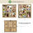 Brown Wood Beveled Picture Frame with Mat